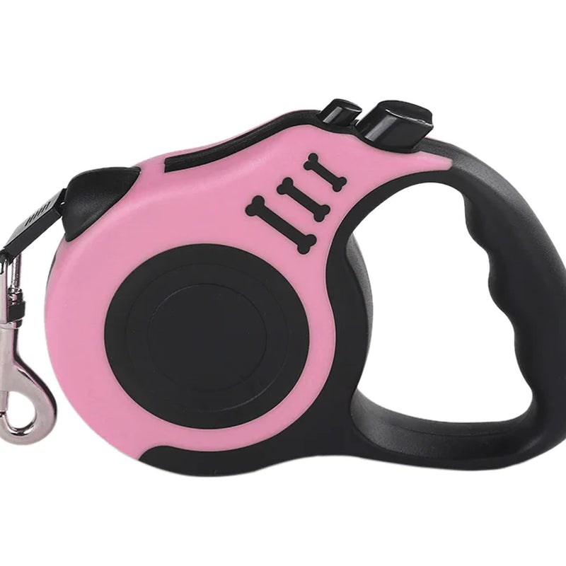 16.5FT Automatic Retractable Dog Leash Pet Collar Automatic Walking Lead