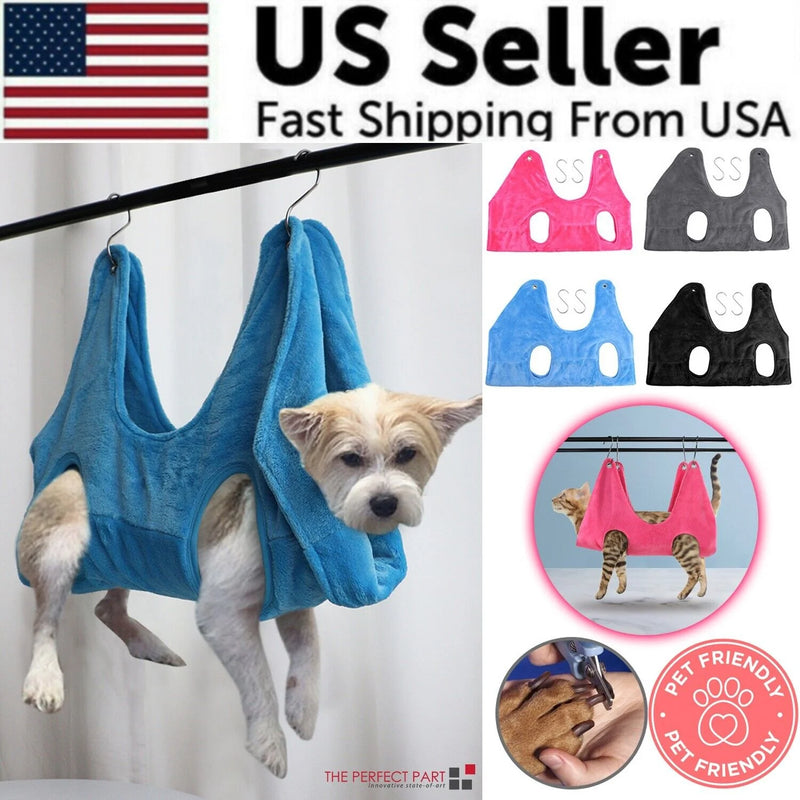Portable Pet Grooming Hammock for Dogs & Cats – Hanging, Breathable Grooming Harness