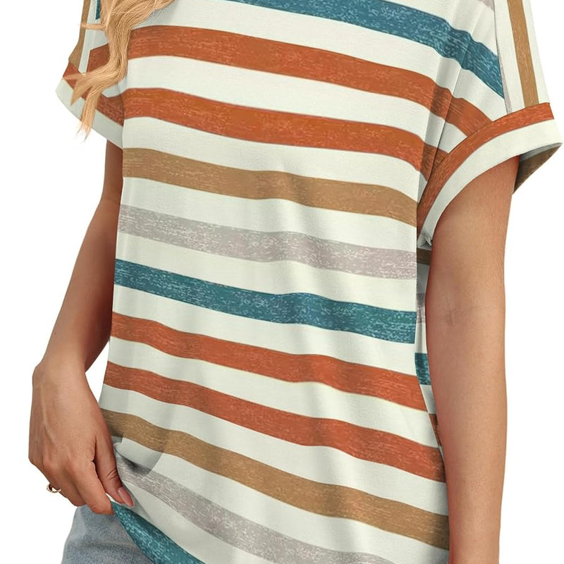 Women’s Short Sleeve Top – Casual Dressy Summer & Spring Shirt