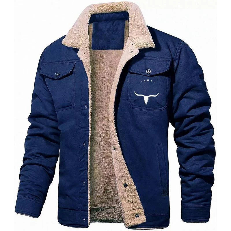 Men’s Fleece-Lined Cotton Casual Jacket