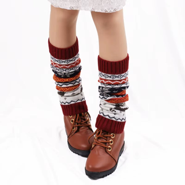 Women’s Christmas Knit Leg Warmers – Cozy Winter Stocking Warmers