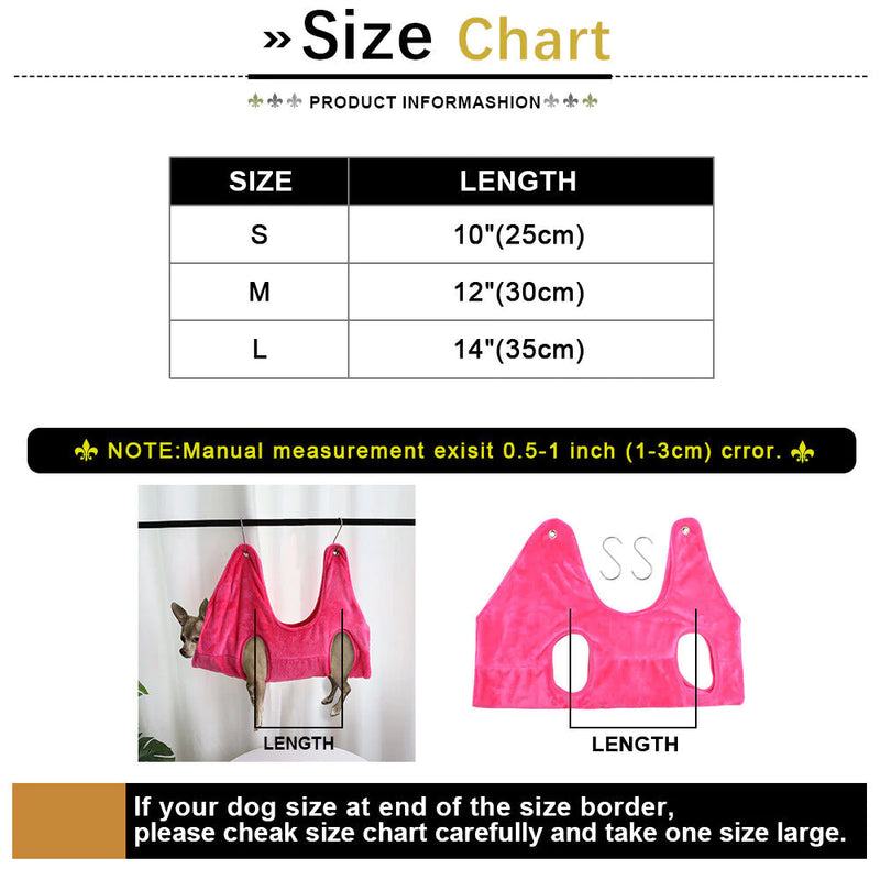 Portable Pet Grooming Hammock for Dogs & Cats – Hanging, Breathable Grooming Harness