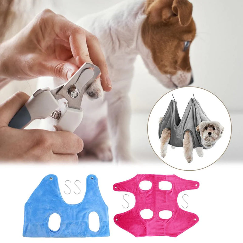 Portable Pet Grooming Hammock for Dogs & Cats – Hanging, Breathable Grooming Harness