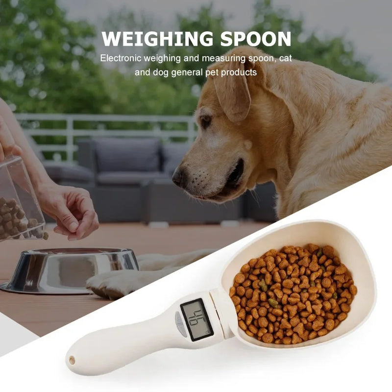 Digital Pet Food Measuring Scoop – LED Display Spoon Scale for Accurate Dog & Cat Feeding