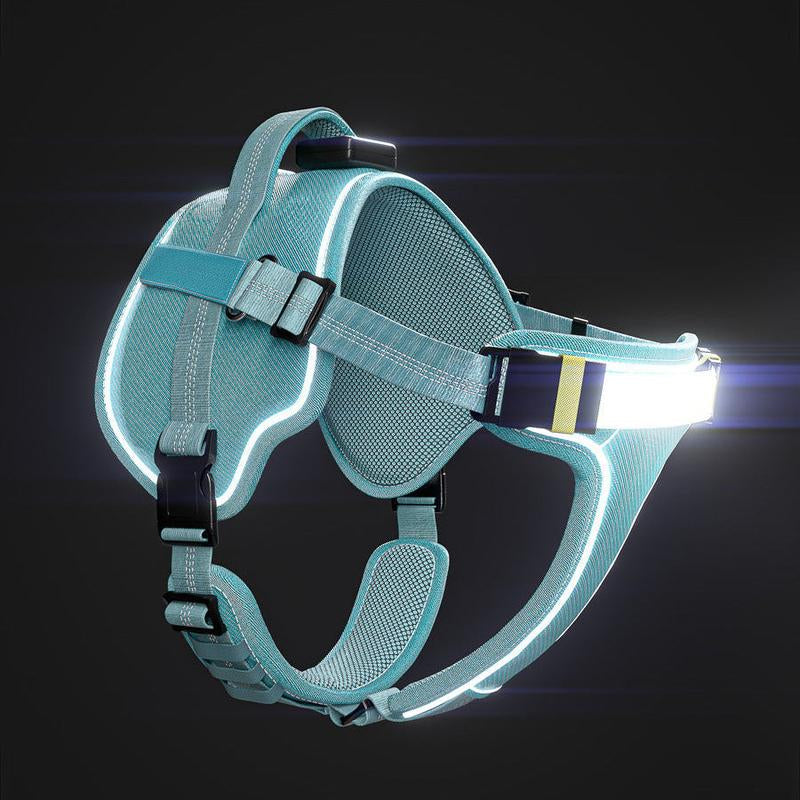 Lumi One 1000-Lumen LED Dog Harness – USB-C Rechargeable & Adjustable for Night Safety