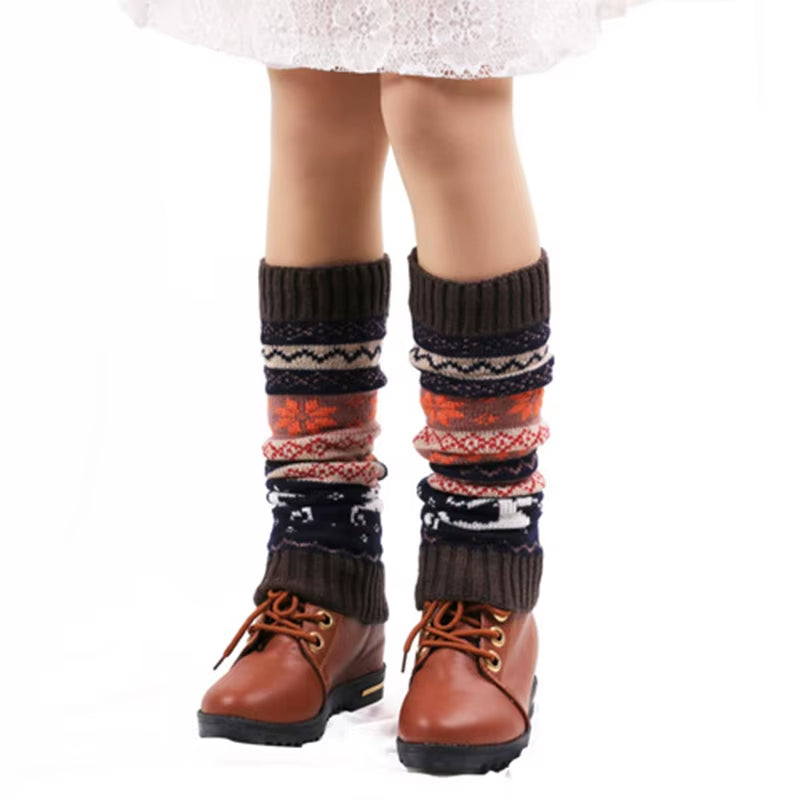 Women’s Christmas Knit Leg Warmers – Cozy Winter Stocking Warmers