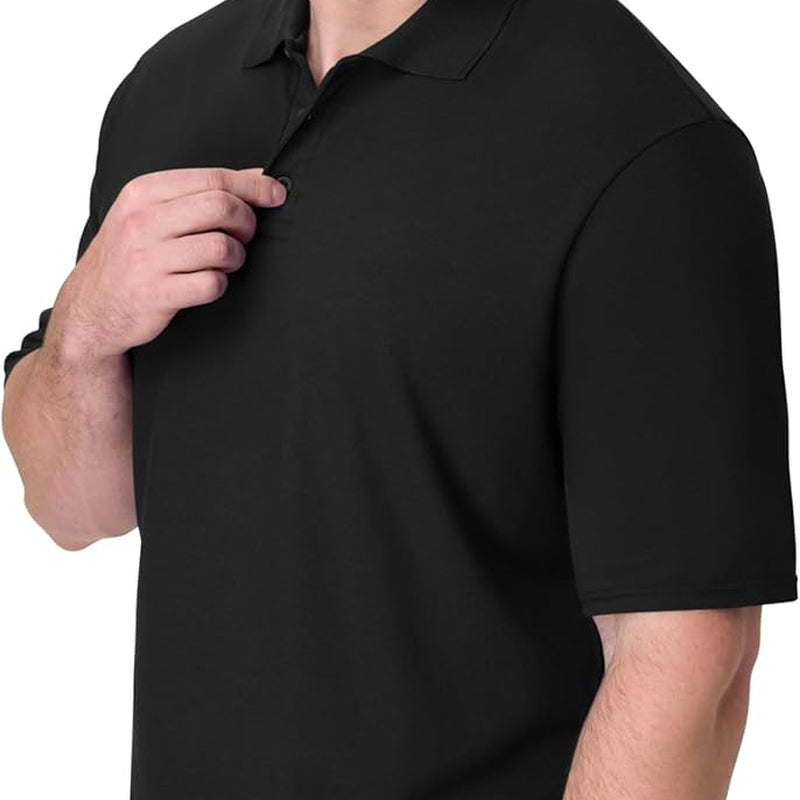 Men’s X-Temp Short Sleeve Polo Shirt – Midweight Performance Polo for Everyday Wear