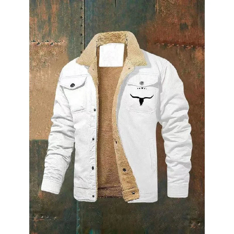 Men’s Fleece-Lined Cotton Casual Jacket