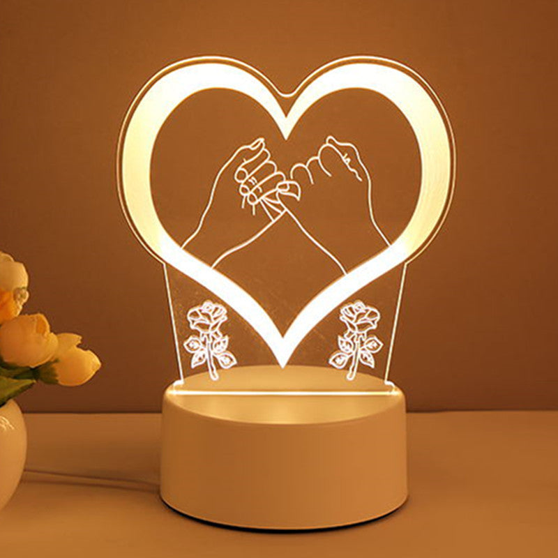 Premium 3D LED Neon Sign - Acrylic Night Light for Elegant Home Decor