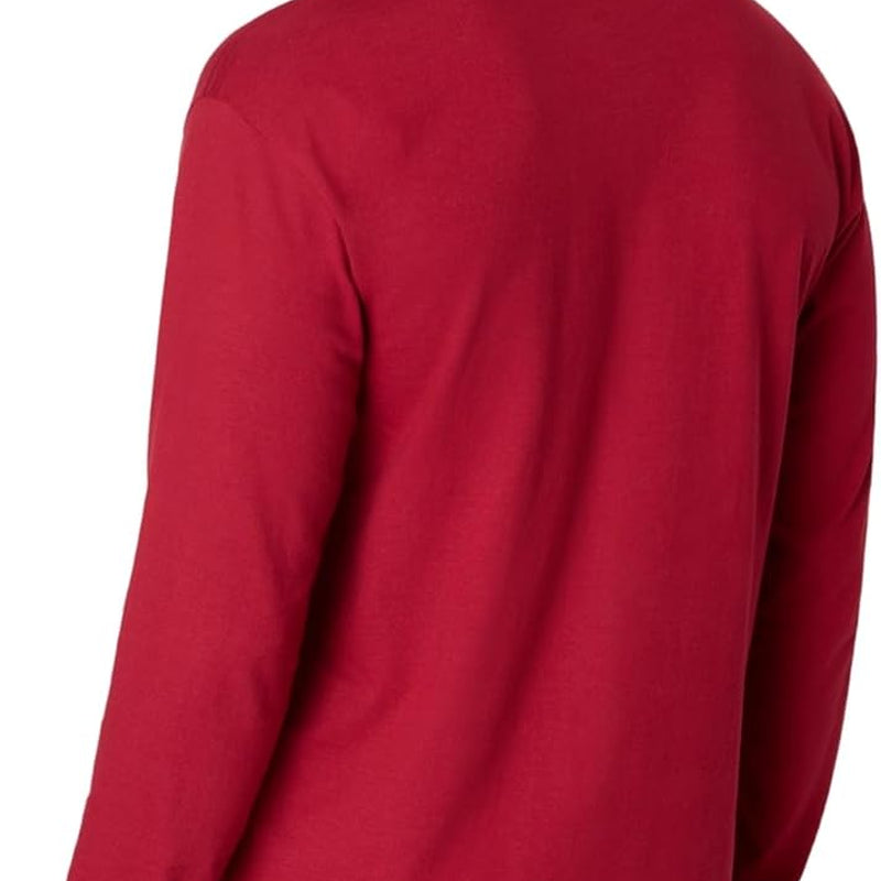 Men’s Beefy Henley Shirts – Heavyweight Cotton Long Sleeve Men’s T-Shirts