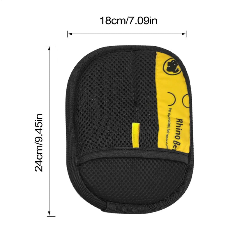 2-Pack Pet Hair Removal Gloves – Static Grip Cat & Dog Fur Cleaner for Easy Grooming