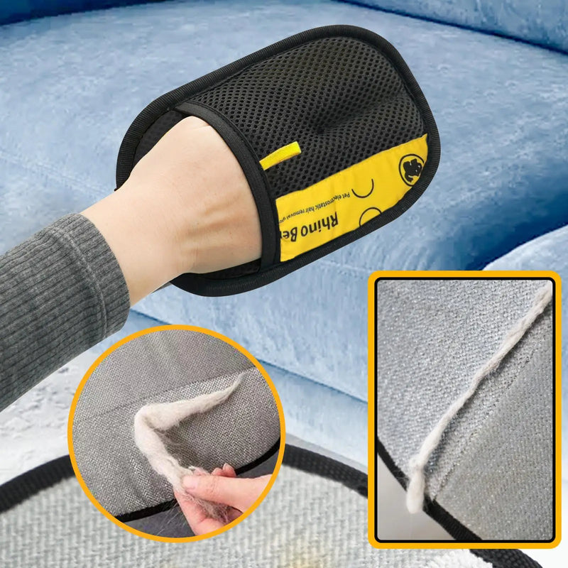 2-Pack Pet Hair Removal Gloves – Static Grip Cat & Dog Fur Cleaner for Easy Grooming