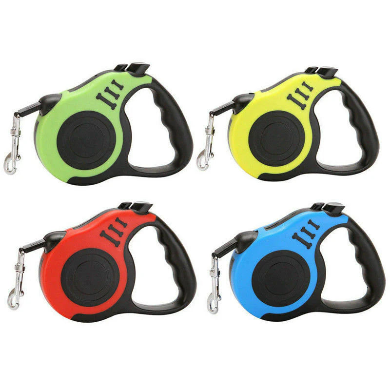 16.5FT Automatic Retractable Dog Leash Pet Collar Automatic Walking Lead