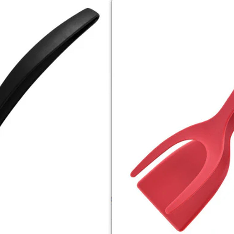 2 in 1 Grip and Flip Tongs Egg Spatula Tongs Clamp Pancake Fried Egg French Toast Omelet Overturned Kitchen Accessories