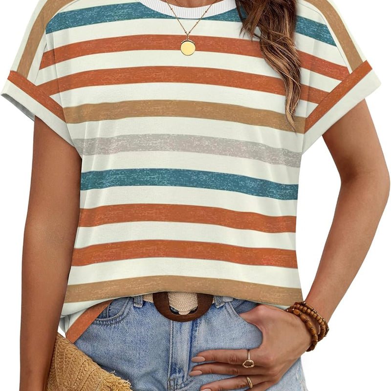 Women’s Short Sleeve Top – Casual Dressy Summer & Spring Shirt