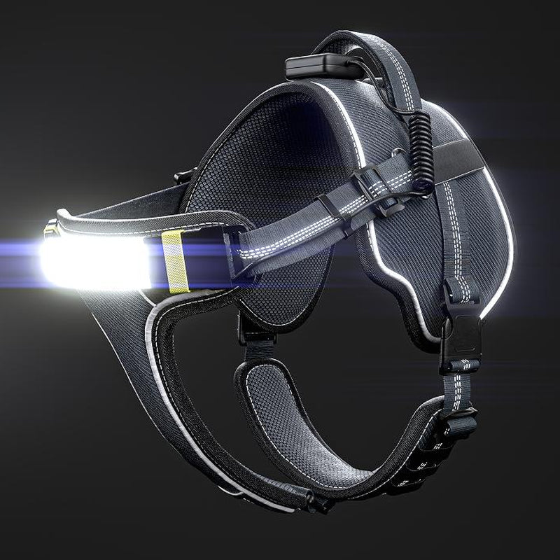 Lumi One 1000-Lumen LED Dog Harness – USB-C Rechargeable & Adjustable for Night Safety