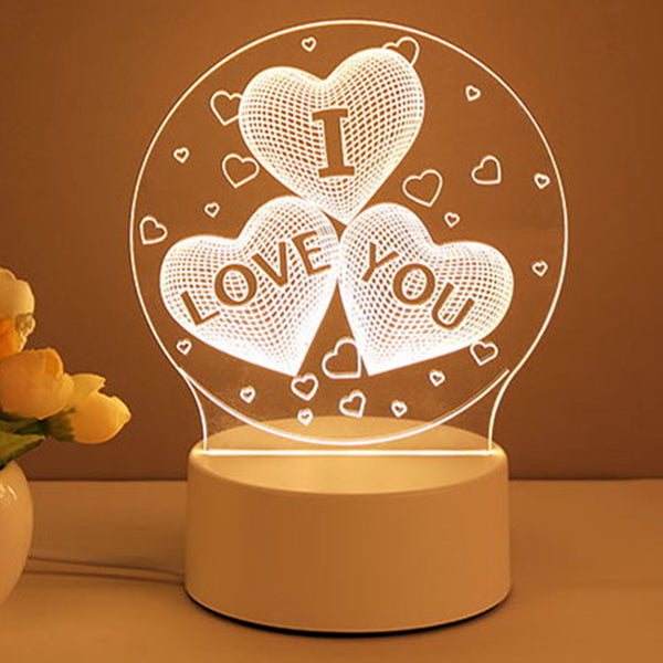 Premium 3D LED Neon Sign - Acrylic Night Light for Elegant Home Decor