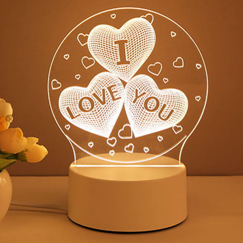 Premium 3D LED Neon Sign - Acrylic Night Light for Elegant Home Decor