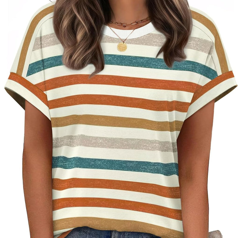 Women’s Short Sleeve Top – Casual Dressy Summer & Spring Shirt