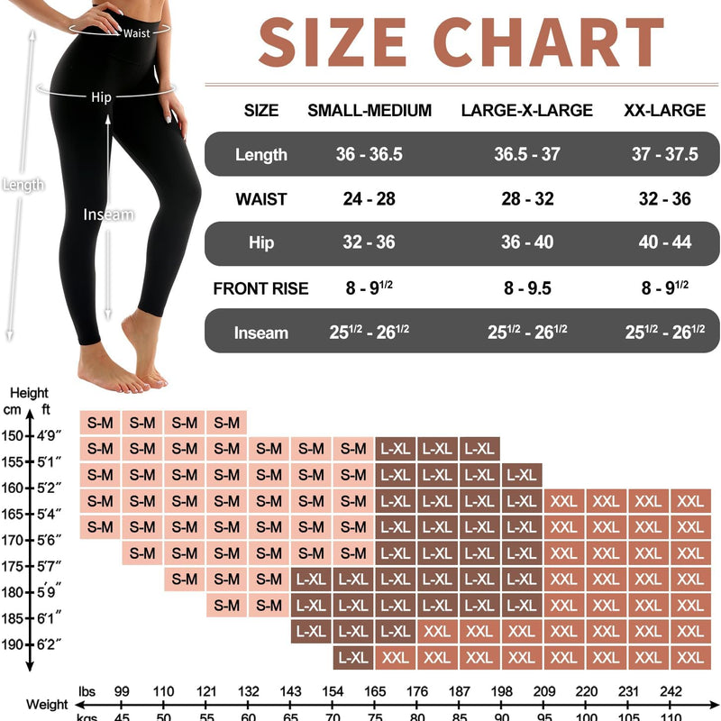 Women’s High-Waisted Leggings – Buttery Soft, Full-Length Yoga Pants for Workout, Athletic, and Everyday Wear