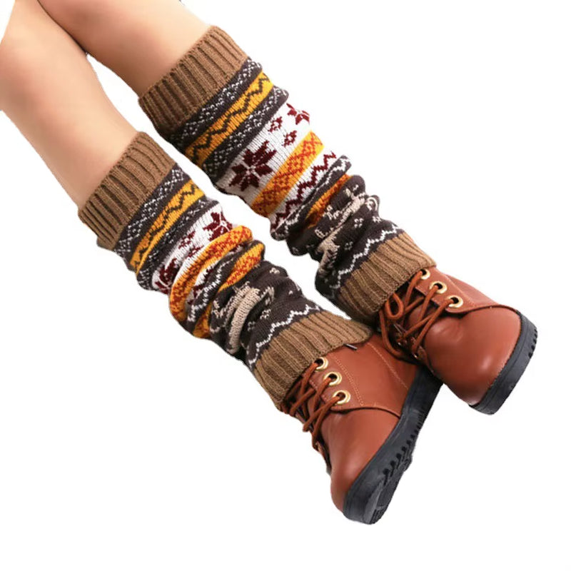 Women’s Christmas Knit Leg Warmers – Cozy Winter Stocking Warmers